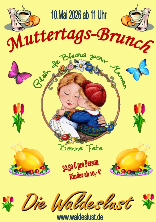 Muttertags Brunch Einladung  2026 Waldeslust
