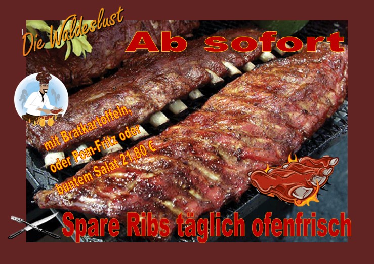 Spare Ribs Werbung Waldeslust 2026